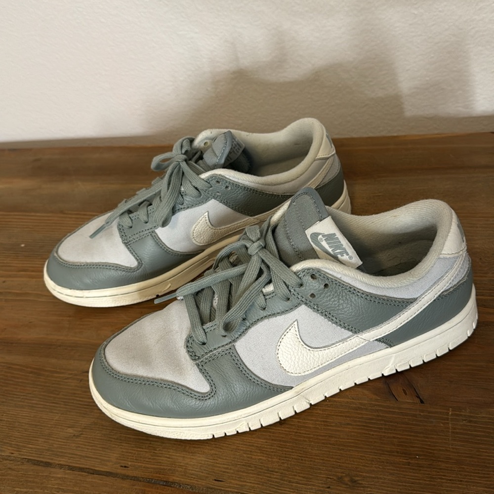 Lightly Used Nike Low Dunks - Mica Green - Picture 2 of 4